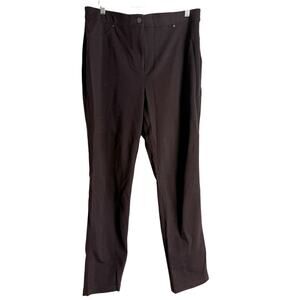 Chico’s Brown Mid Rise Skinny Stretch Jeggings Size 10 Short